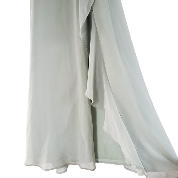 Azazie Sage Green Maxi Dress - Picture 7 of 13